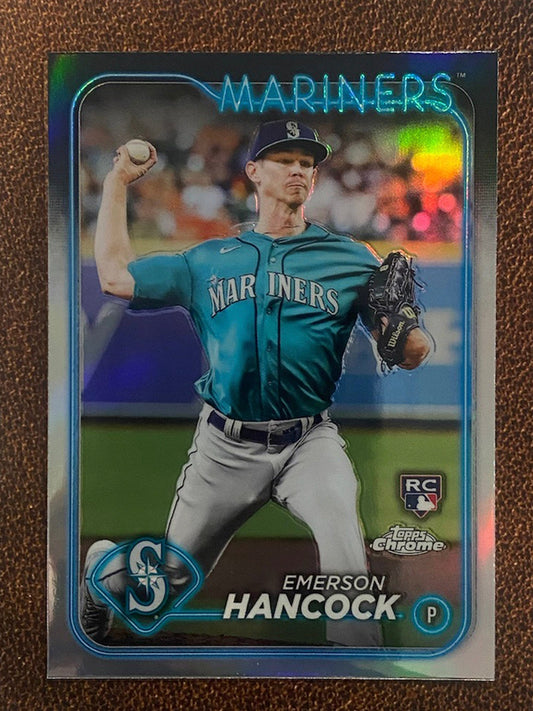 Emerson Hancock - 2024 Topps Chrome - Refractor - Mariners