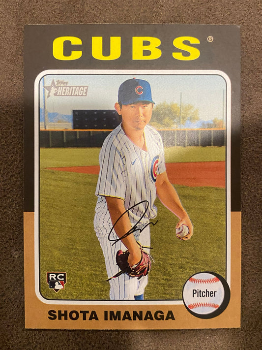 Shota Imanaga - 2024 Topps Heritage High Number - Base - Cubs