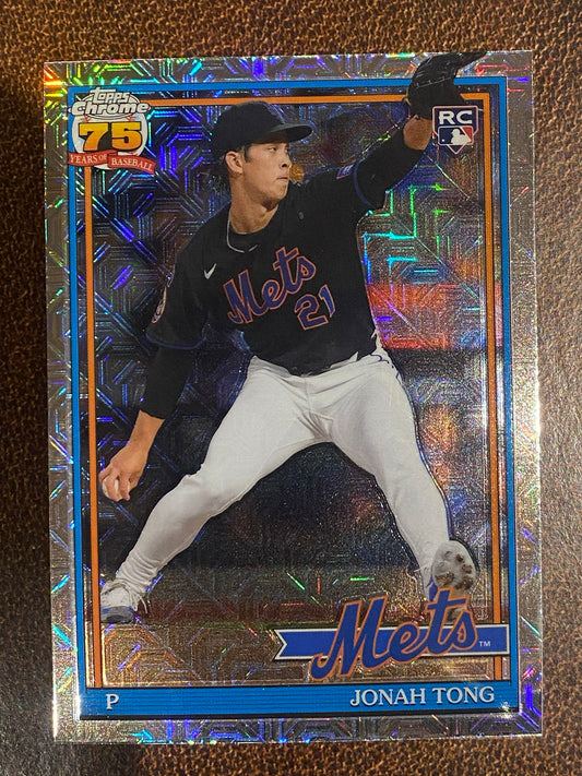 Jonah Tong - 2026 Topps Series 1 - Mojo Refractor - Mets