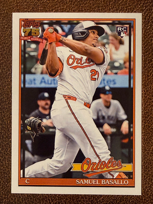 Samuel Basallo - 2026 Topps Series 1 - 1991 Insert - Orioles
