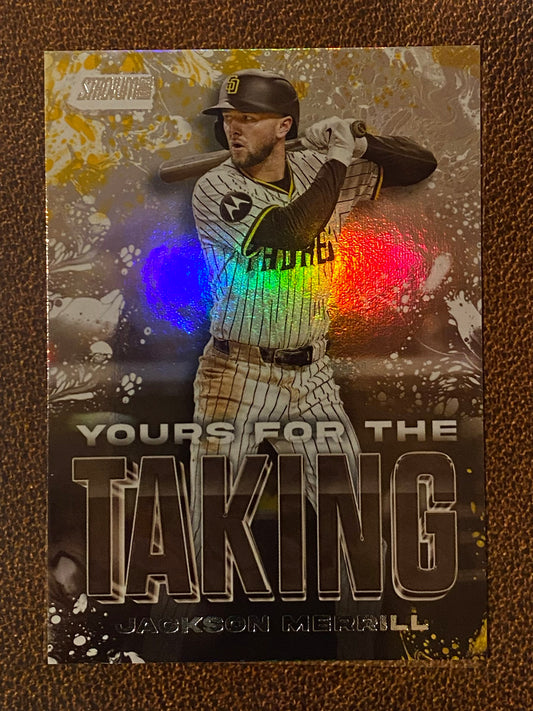Jackson Merrill - 2025 Topps Stadium Club - Yours for the Taking Insert - Padres