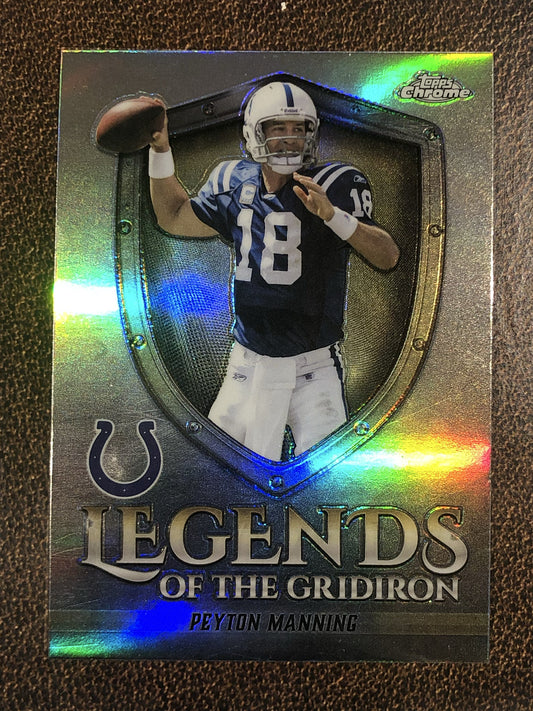 Peyton Manning - 2025 Topps Chrome - Legends of the Gridiron Refractor - Colts