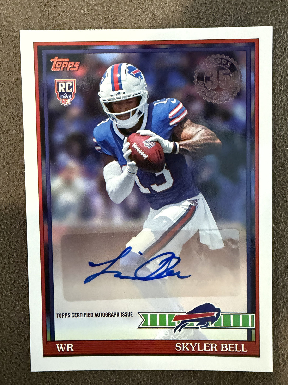 Skyler Bell - 2026 Topps Flagship - 1991 Rookie AUTO - Bills