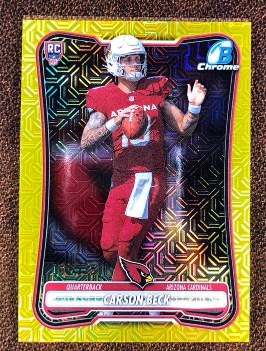 Carson Beck - 2026 Bowman - YELLOW MOJO /275 - Cardinals