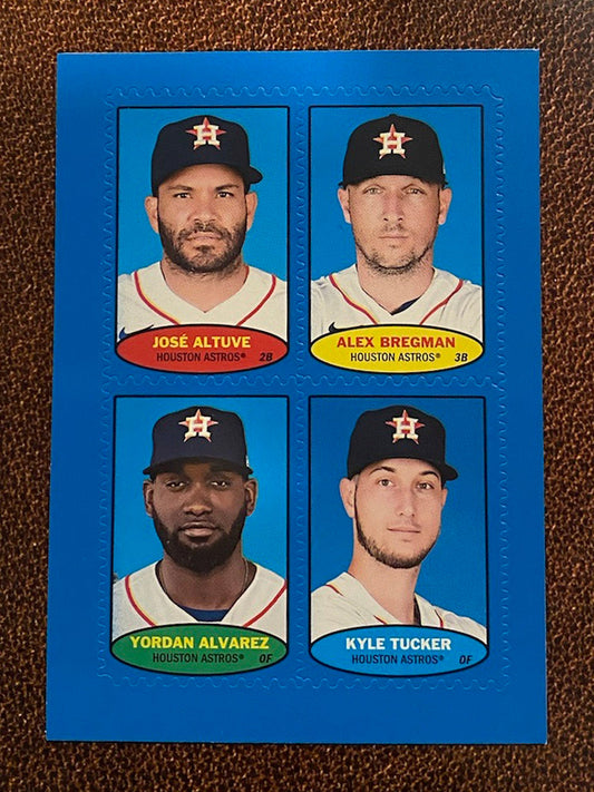 Astros Stamp - 2023 Topps Heritage - Blue Parallel - Astros