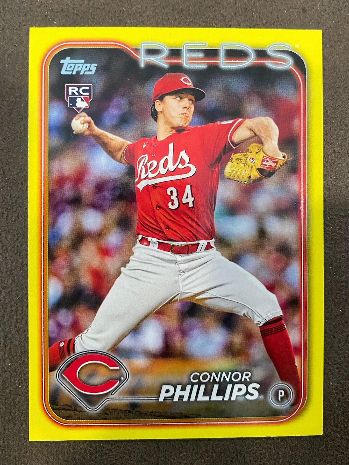 Connor Phillips - 2024 Topps Series 2 - Yellow Parallels - Reds