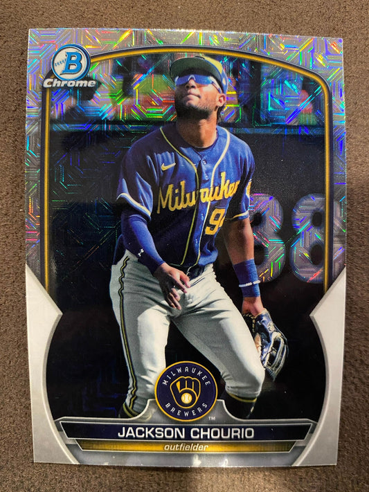 Jackson Chourio - 2023 Bowman Chrome - Mojo Refractor - Brewers