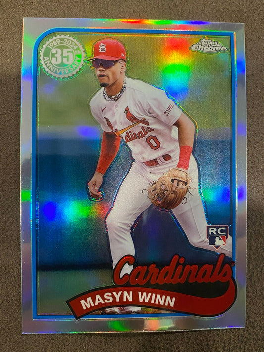 Mason Winn - 2024 Topps Chrome - 1989 Refractor - Cardinals