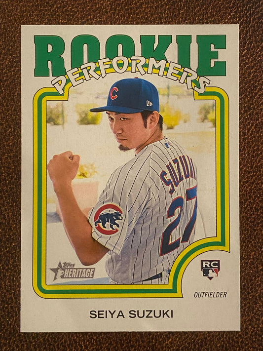 Seiya Suzuki - 2022 Topps Heritage High Number - Rookie Performers - Cubs