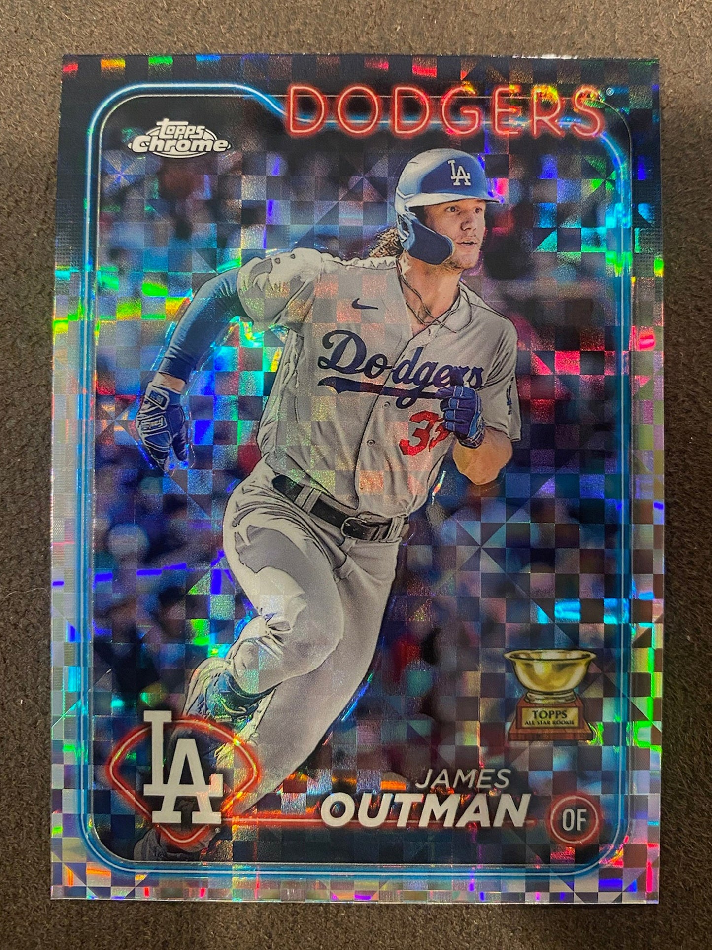 James Outman - 2024 Topps Chrome - XFractor - Dodgers