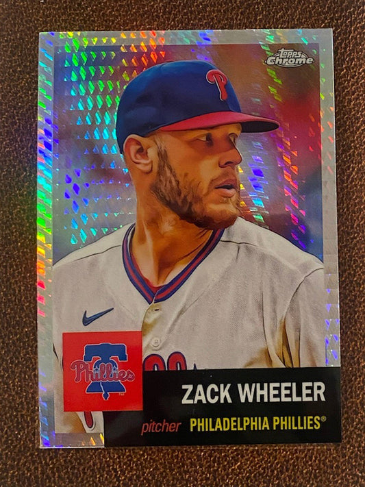 Zack Wheeler - 2022 Topps Chrome Platinum Anniversary - Prism Refractor - Phillies