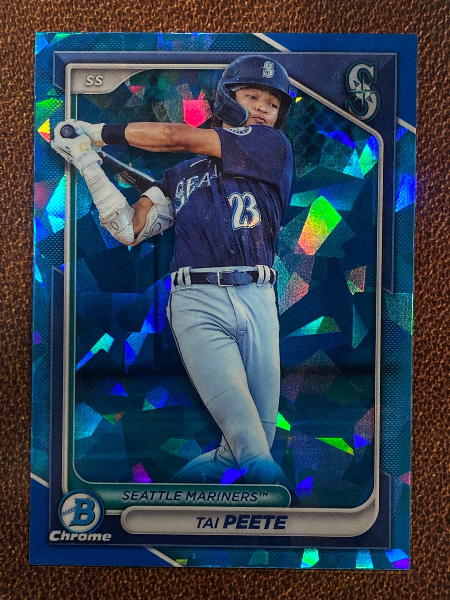 Tai Peete - 2024 Bowman Chrome - Sapphire - Mariners