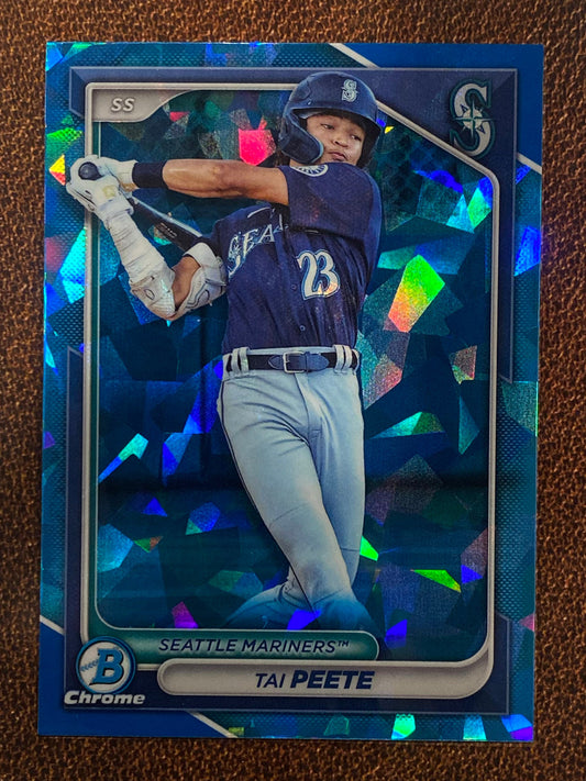 Tai Peete - 2024 Bowman Chrome - Sapphire - Mariners