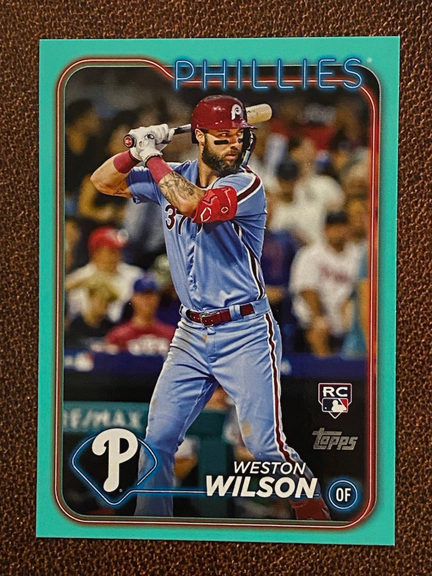 Weston Wilson - 2024 Topps Series 2 - Aqua Parallel - Phillies