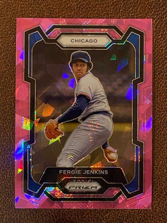 Fergie Jenkins - 2024 Panini Prizm - Pink Ice Mega - Cubs