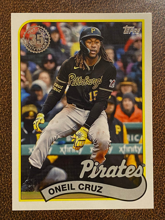 Oneil Cruz - 2024 Topps Series1 - 1989 Inserts - Pirates