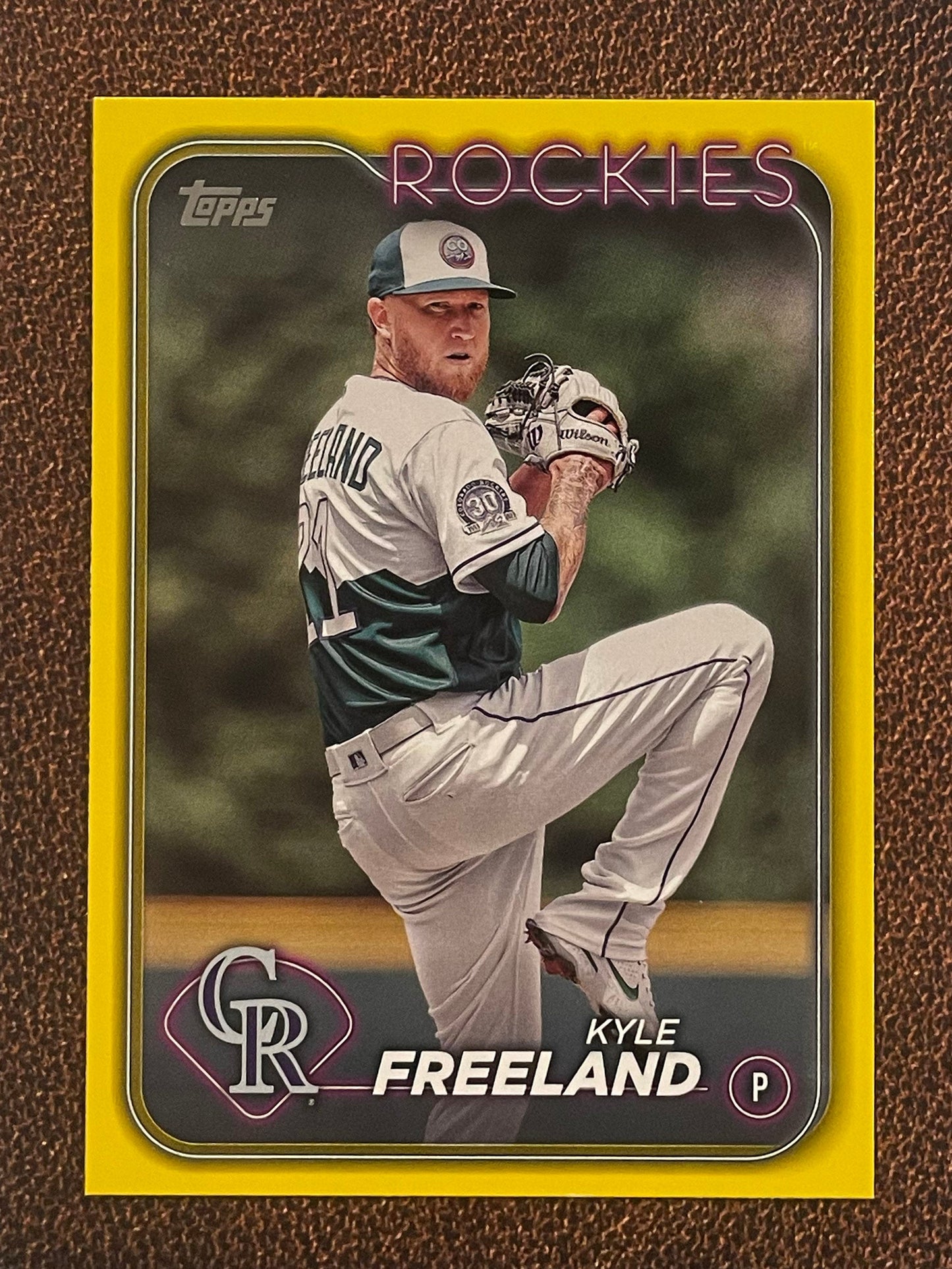 Kyle Freeland - 2024 Topps Series 1 - Yellow Parallel - Rockies