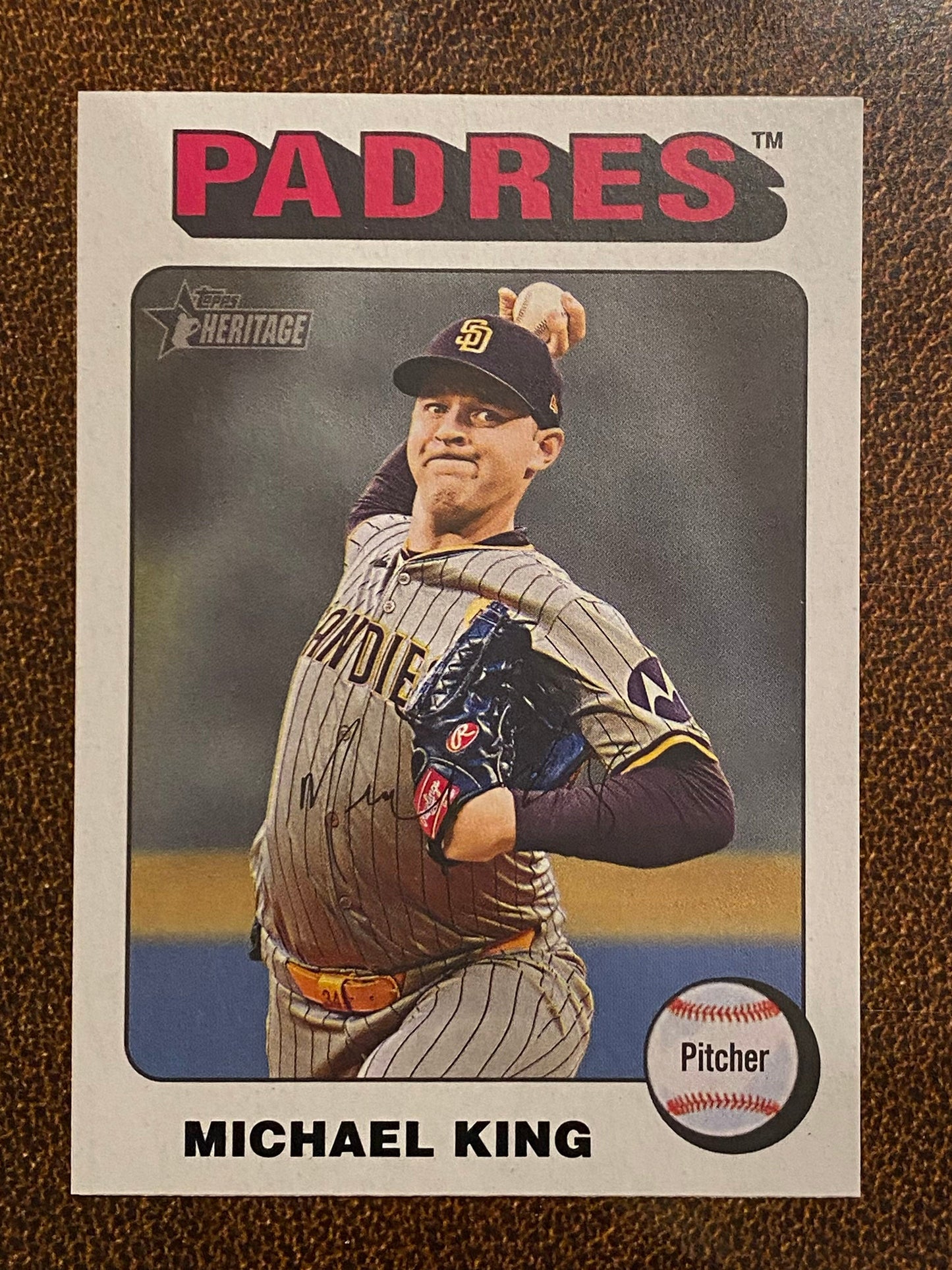 Michael King - 2024 Topps Heritage High Number - White Border - Padres