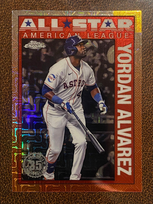 Yordan Alvarez - 2025 Topps Series 2 - 1990 All Star Mojo Refractor - Astros