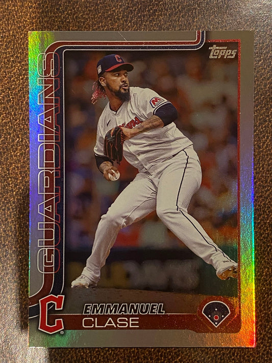 Emmanuel Clase - 2025 Topps Series 1 - Rainbow Foil - Guardians