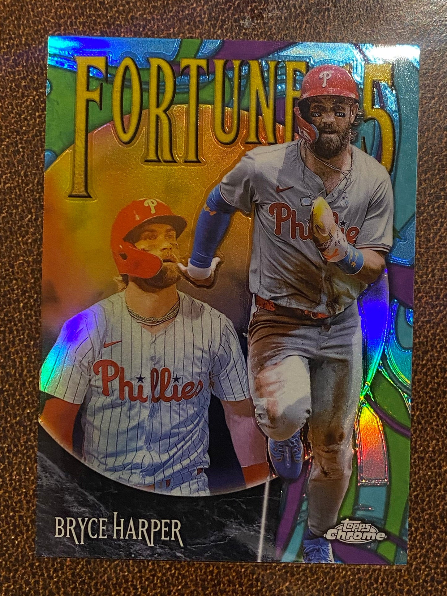 Bryce Harper - 2025 Topps Chrome - Fortune 15 - Phillies