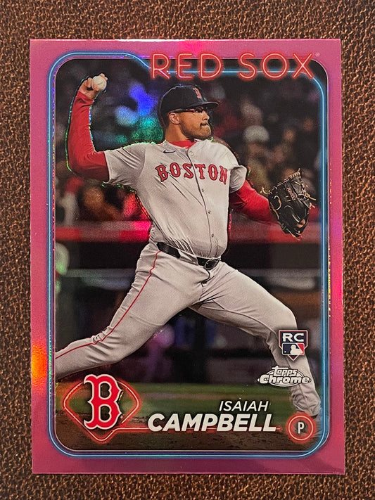 Isaiah Campbell - 2024 Topps Chrome - Pink Refractor - Red Sox