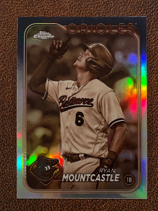 Ryan Mountcastle - 2024 Topps Chrome - Sepia Refractor - Orioles