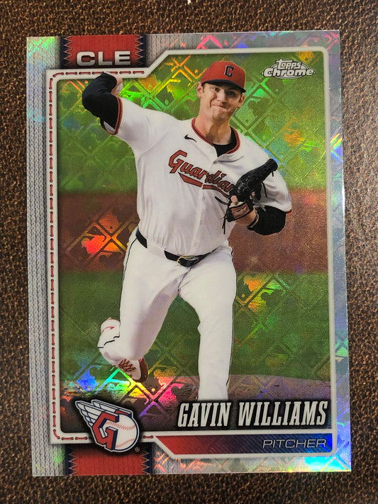 Gavin Williams - 2026 Topps Chrome Logofractor - Base Logofractor - Guardians