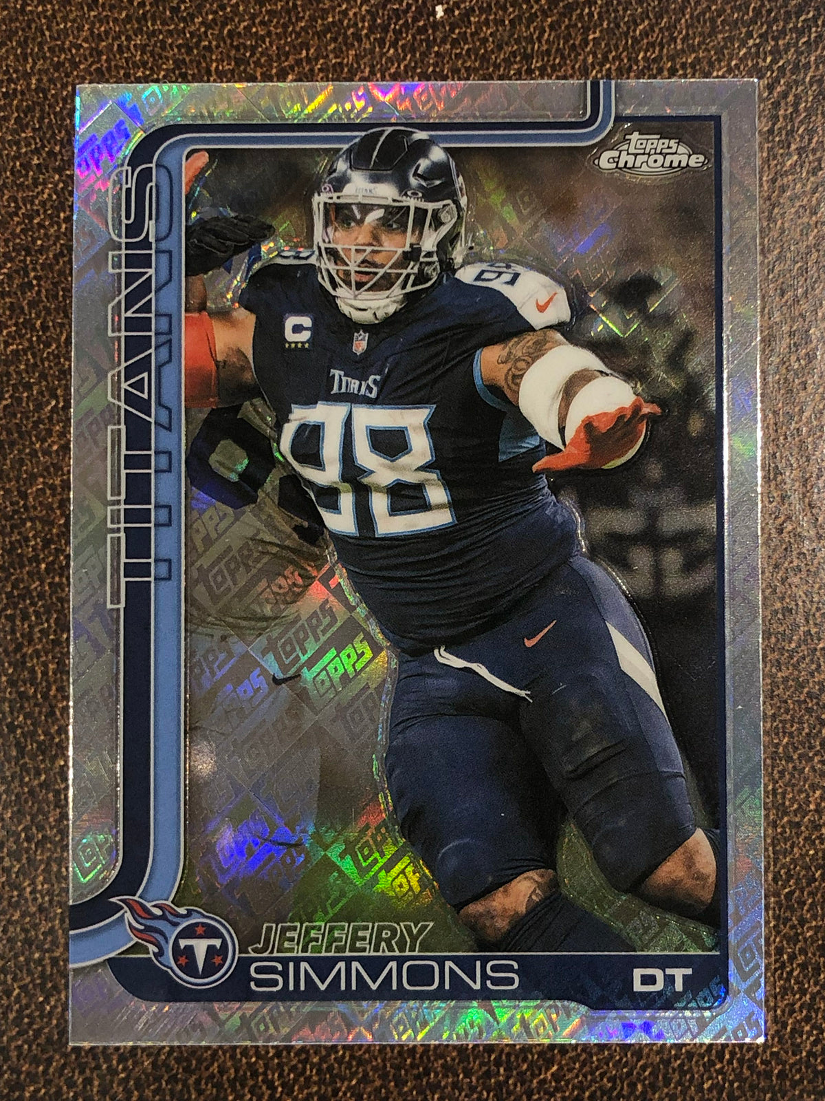 Jeffery Simmons - 2025 Topps Chrome - Topps Foil - Titans