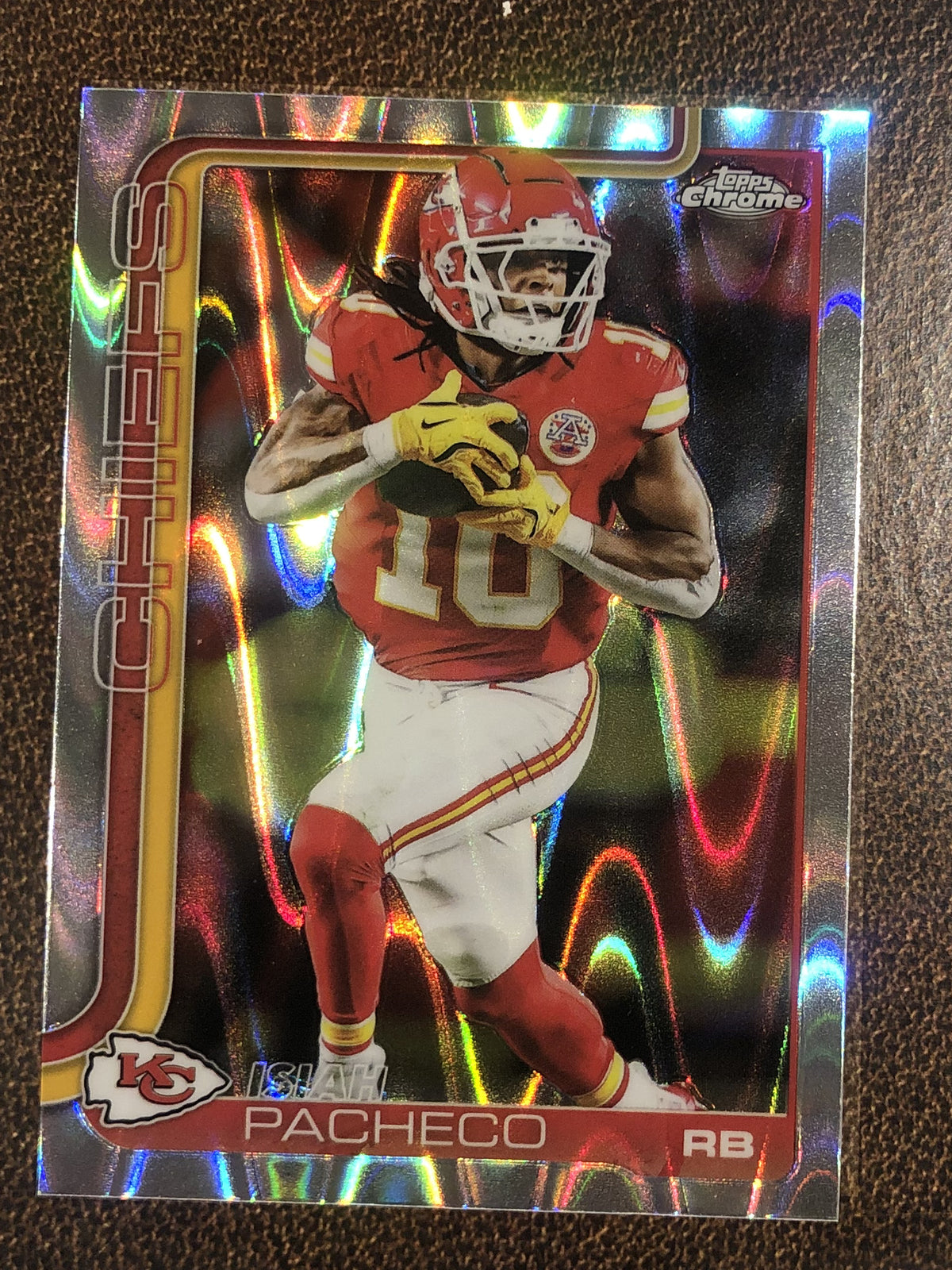 Isiah Pacheco - 2025 Topps Chrome - Raywave Refractor - Chiefs