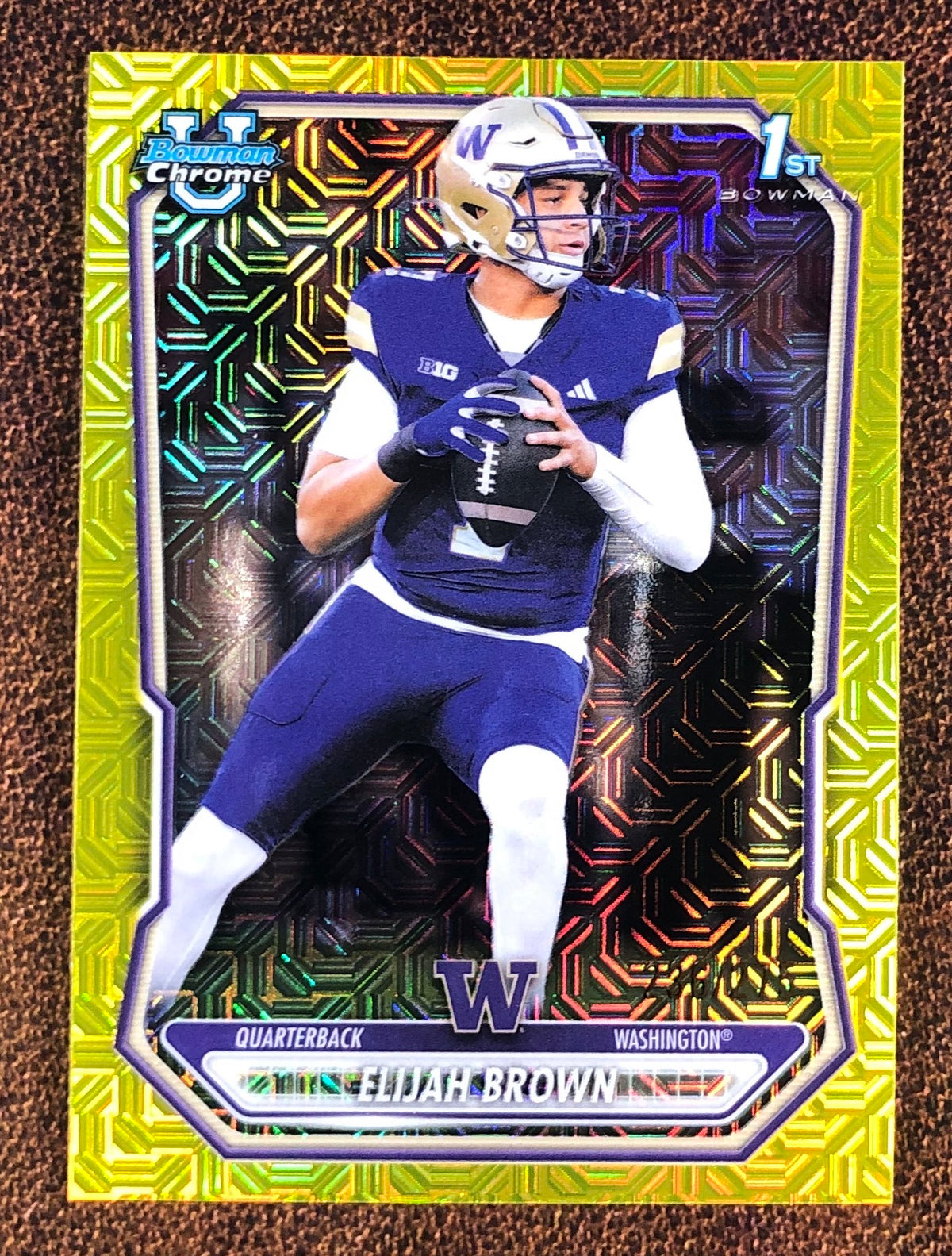 Elijah Brown - 2026 Bowman - YELLOW MOJO /275 - Washington