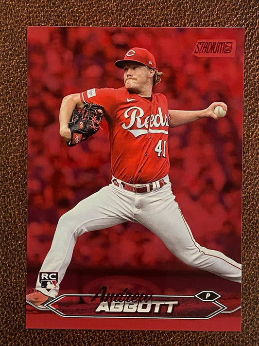 Andrew Abbott - 2024 Topps Stadium Club - Red Foil - Reds