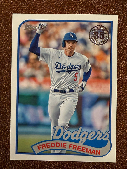 Freddie Freeman - 2024 Topps Series 1 - 1989 Insert - Dodgers