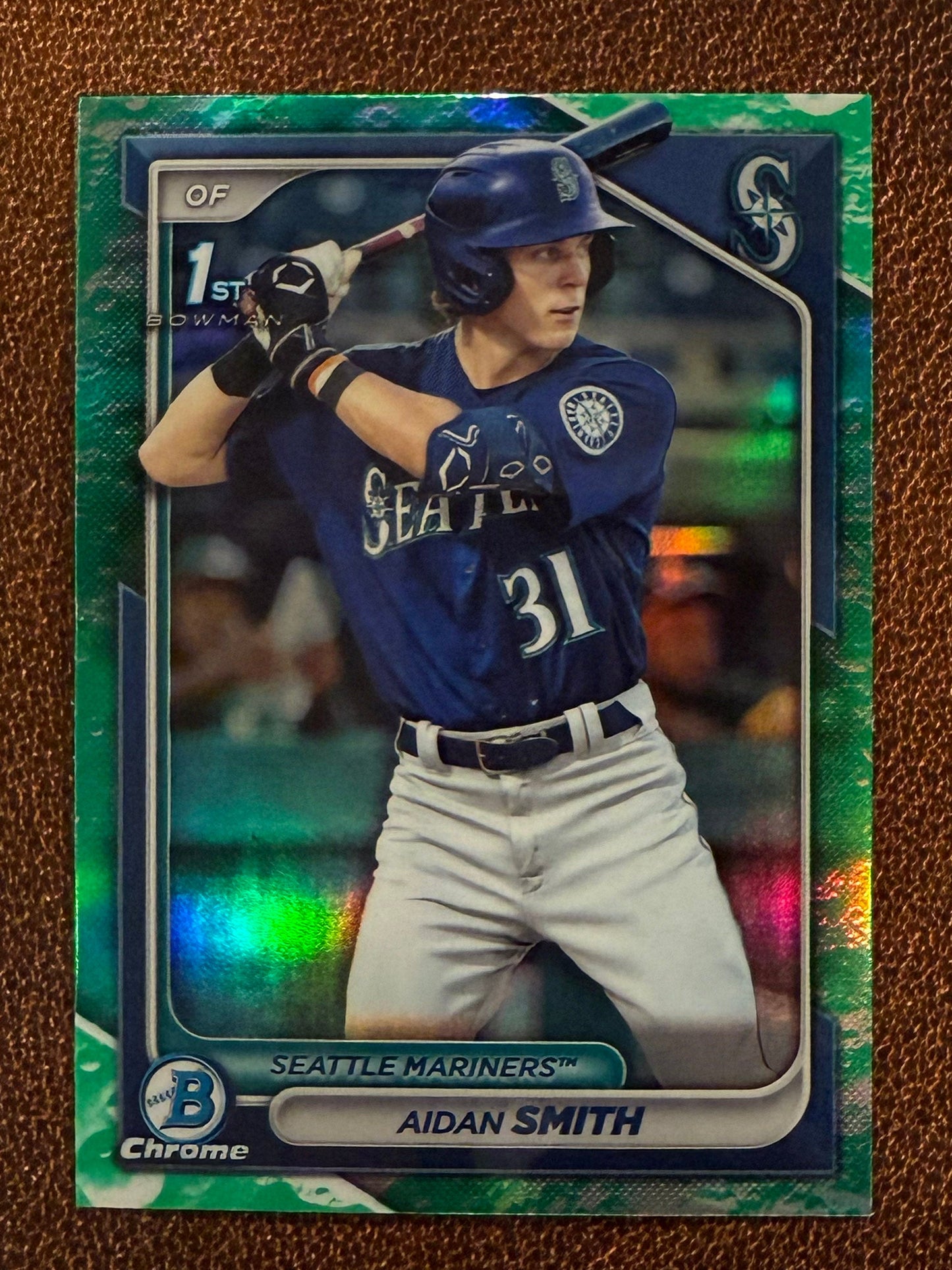 Aidan Smith - 2024 Bowman - Chrome Lunar Glow - Mariners