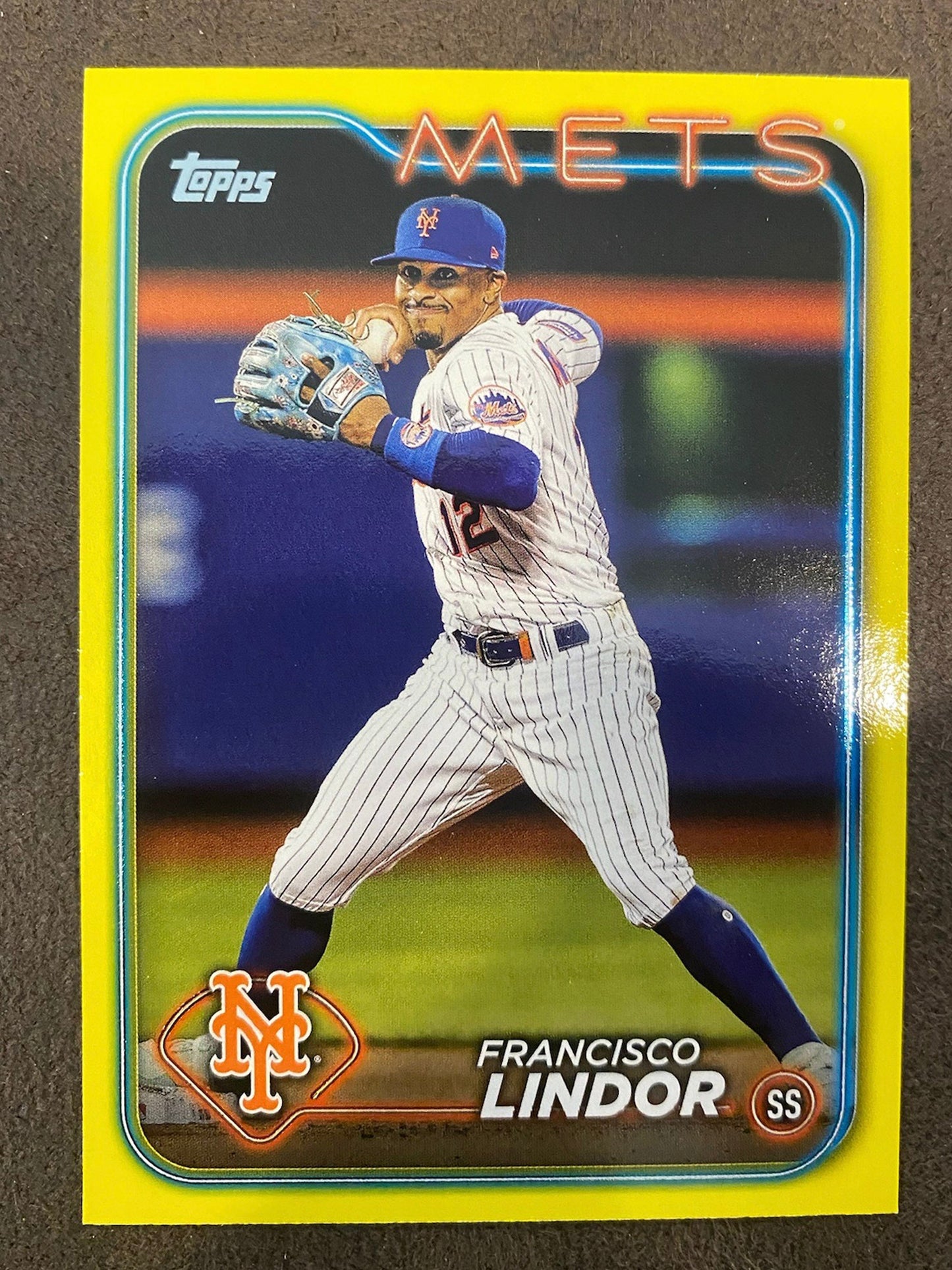 Francisco Lindor - 2024 Topps Series 2 - Yellow Parallels - Mets