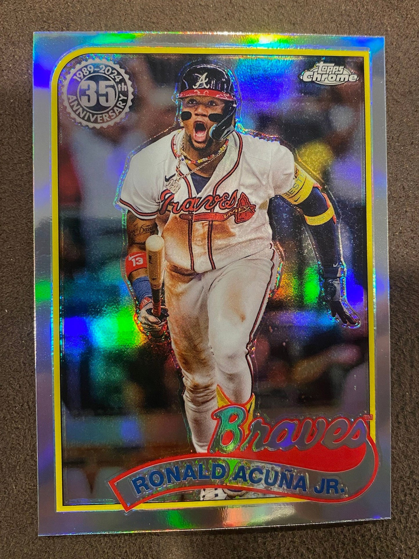 Ronald Acuna Jr.  - 2024 Topps Chrome - 1989 Refractor - Braves