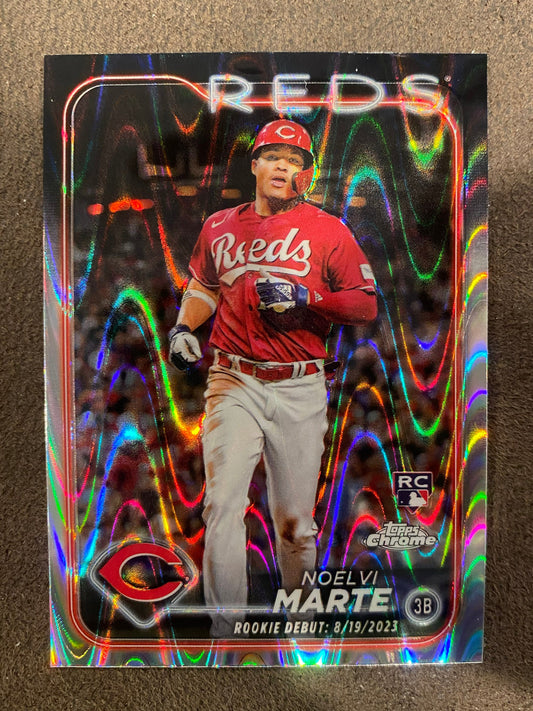 Noelvi Marte - 2024 Topps Chrome Update - Raywave - Reds