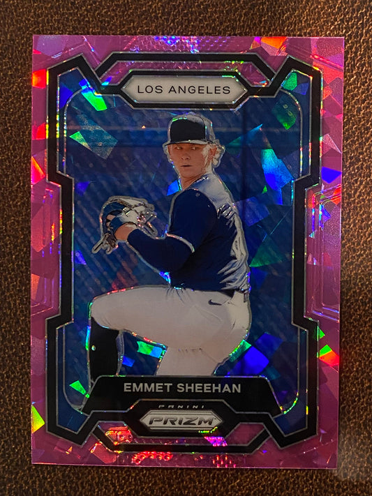 Emmet Sheehan - 2024 Panini Prizm - Pink Ice - Dodgers