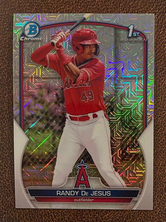 Randy De Jesus - 2023 Bowman - Mega Box Mojo Refractor - Angels