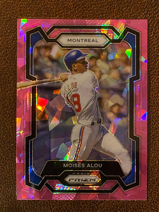 Moises Alou - 2024 Panini Prizm - Pink Ice Mega - Expos