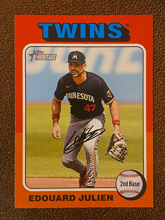 Edouard Julien - 2024 Topps Heritage - Low Number Short Prints - Twins