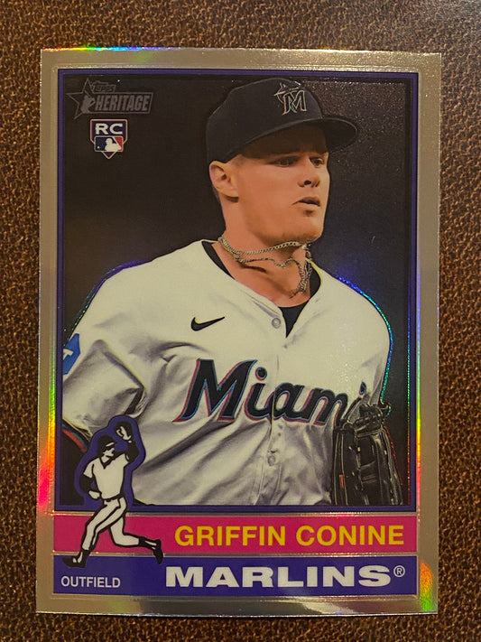 Griffin Conine - 2025 Topps Heritage - Refractor - Marlins