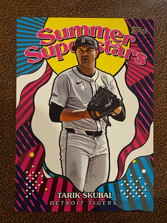 Tarik Skubal - 2025 Topps Series 2 - Summer Superstars Insert - Tigers