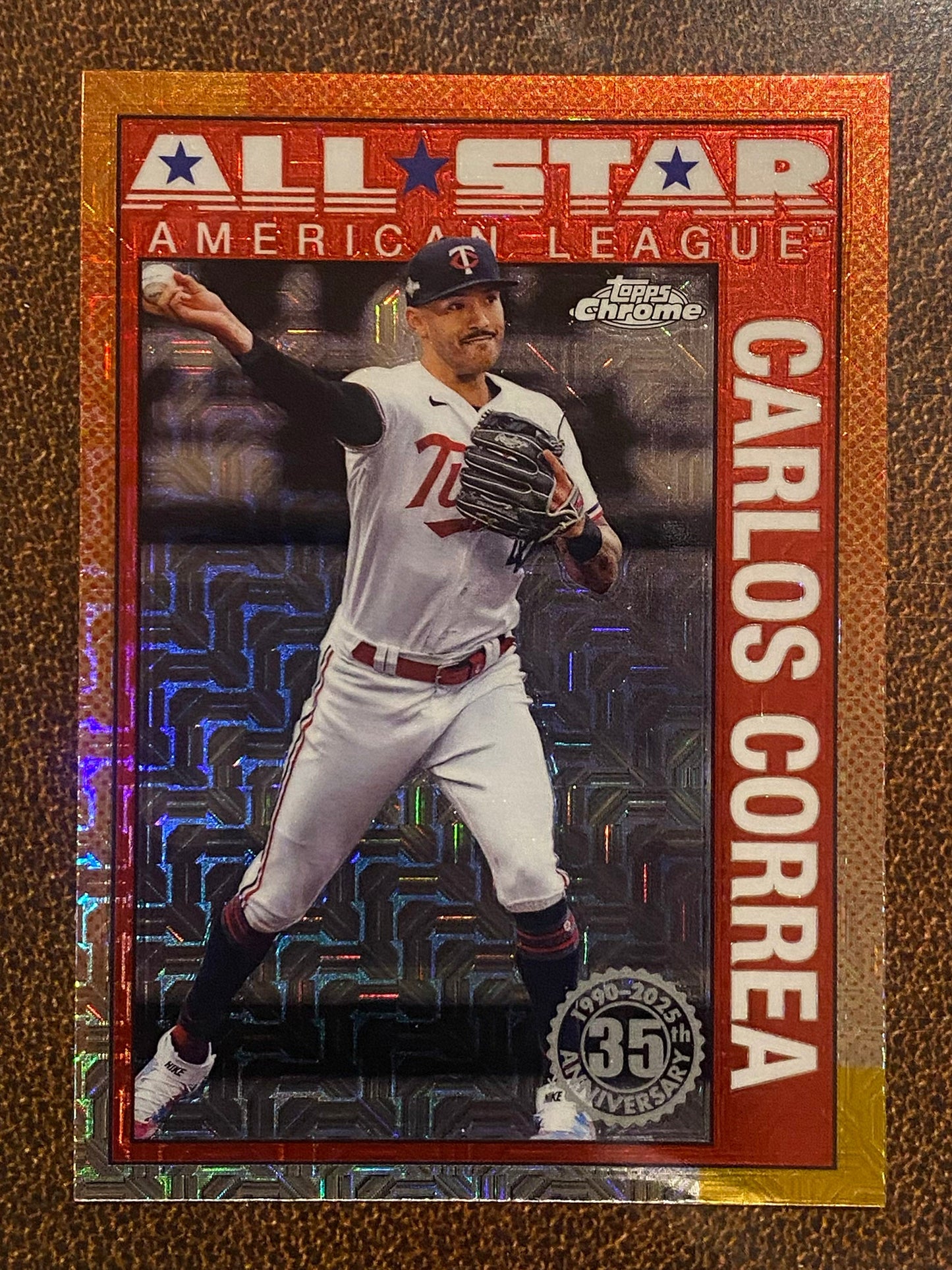 Carlos Correa - 2025 Topps Series 2 - 1990 All Star Mojo Refractor - Twins