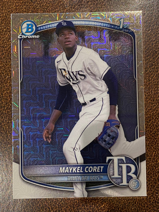 Maykel Coret - 2025 Bowman Chrome - 1st Mojo - Rays