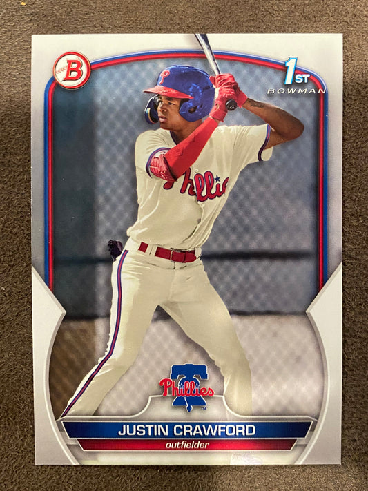 Justin Crawford - 2023 Bowman - 1st PAPER - Phillies