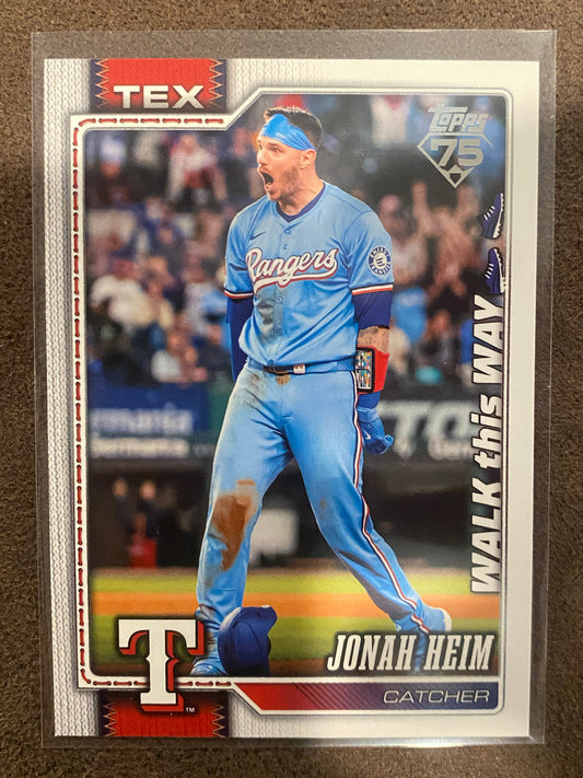 Jonah Heim - 2026 Topps Series 1 - Walk This Way SSP - Rangers