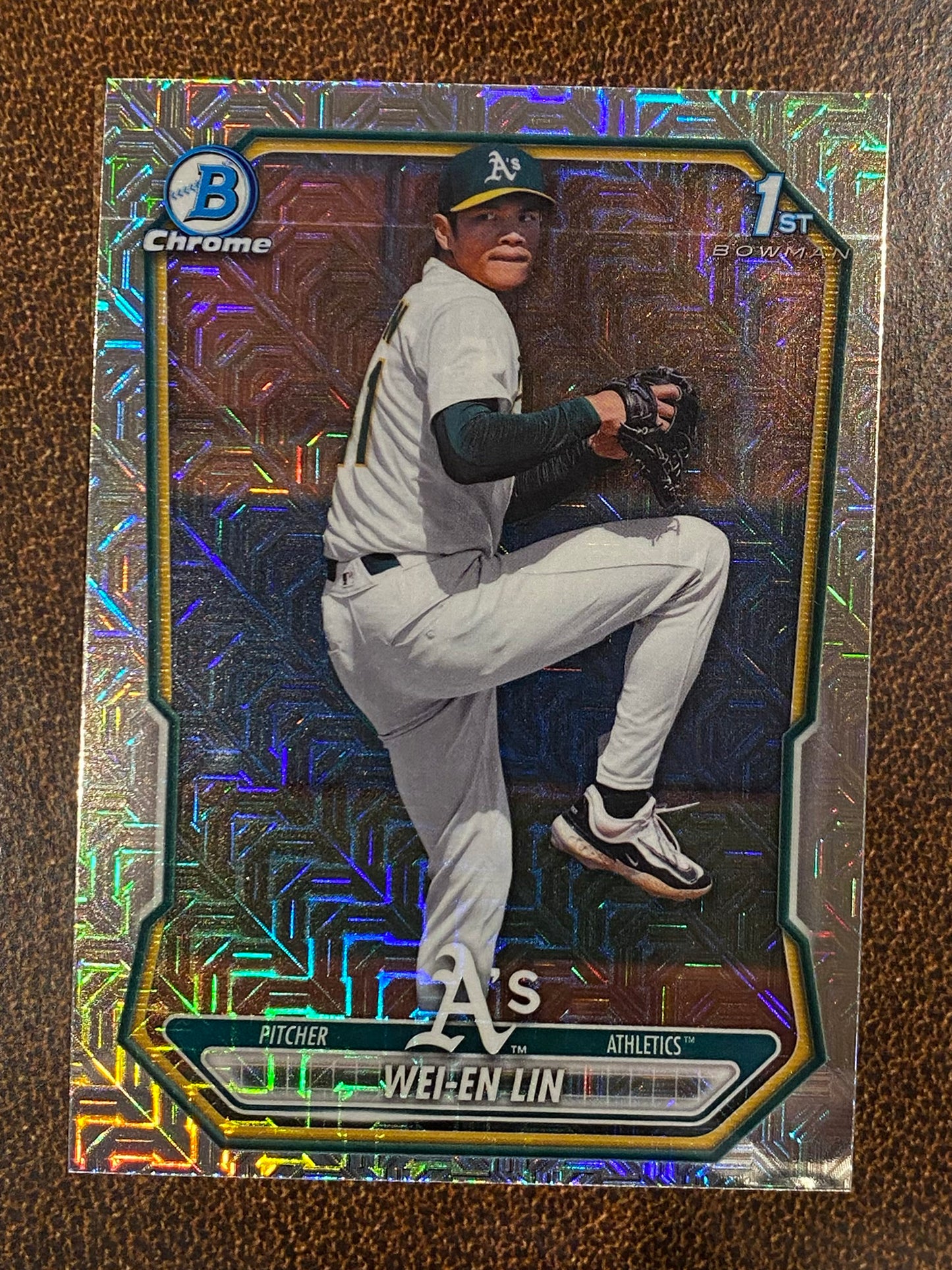 Wei En Lin - 2026 Bowman - 1st MOJO Refractor - Athletics