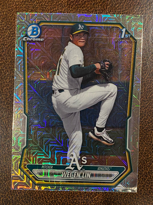 Wei En Lin - 2026 Bowman - 1st MOJO Refractor - Athletics