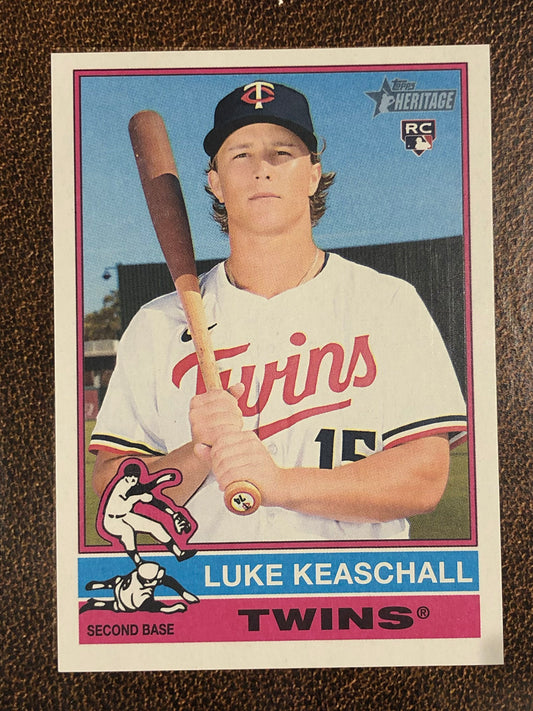 Luke Keaschall - 2025 Topps Heritage High Number - Base - Twins